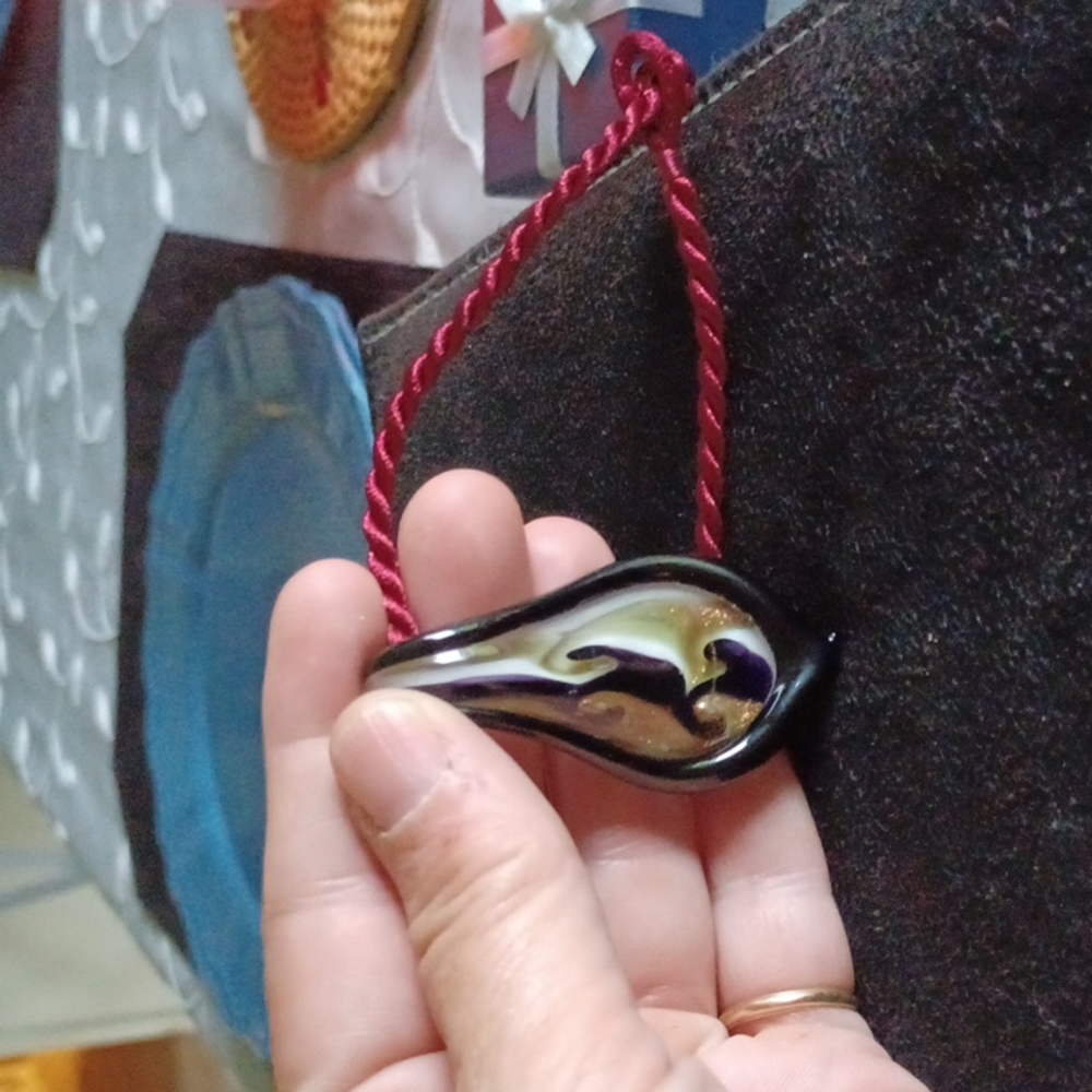 Murano Glass leaf Pendant